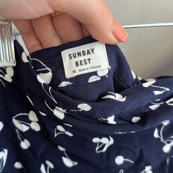 Cherry print wrap skirt from Sunday Best / Aritzia - Picture 4 of 6